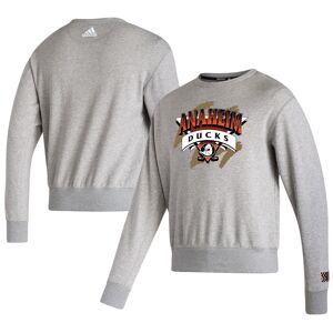 Men's adidas Gray Anaheim Ducks Reverse Retro 2.0 Vintage Pullover Sweatshirt - Male - Gray