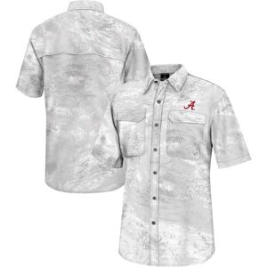 Men's Colosseum  White Alabama Crimson Tide Realtree Aspect Charter Full-Button Fishing Shirt - Male - White