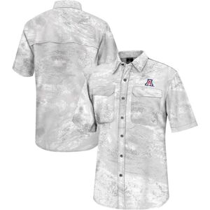 Men's Colosseum  White Arizona Wildcats Realtree Aspect Charter Full-Button Fishing Shirt - Male - White