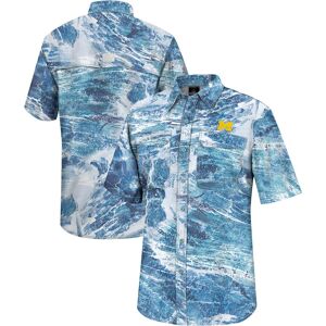 Men's Colosseum  Blue Michigan Wolverines Realtree Aspect Charter Full-Button Fishing Shirt - Male - Blue