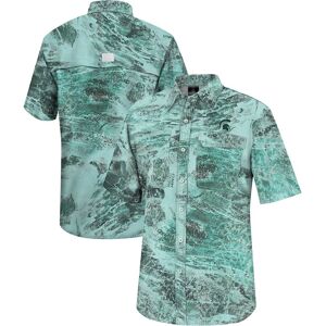 Men's Colosseum  Green Michigan State Spartans Realtree Aspect Charter Full-Button Fishing Shirt - Male - Green