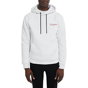 The Kooples Cotton Fleece Logo Print Casual Fit Hoodie  - White - Size: Largemale