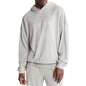 Calvin Klein Cotton Blend Tonal Logo Hoodie  - Porpoise - Size: Smallmale