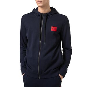 Hugo Boss Daple French Terry Zip Front Hoodie  - Dark Blue - Size: Extra Largemale