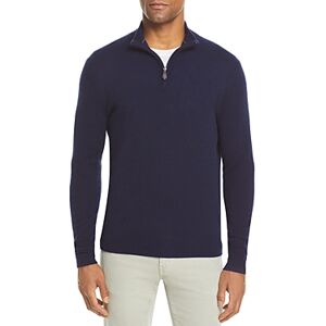 The Men's Store at Bloomingdale's Cashmere Half-Zip Sweater - 100% Exclusive  - Navy Blue - Size: Mediummale