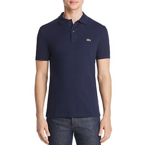 Lacoste Petit Pique Slim Fit Polo Shirt  - Navy - Size: Mediummale