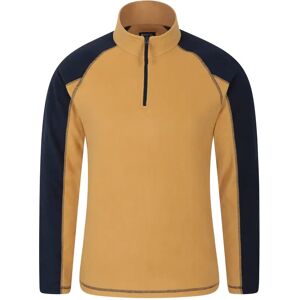 Mountain Warehouse Ashbourne II Mens Half-Zip Fleece - Beige - Beige - Size: XXS