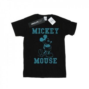 Disney Mens Mickey Mouse Distressed Kick Mono T-Shirt