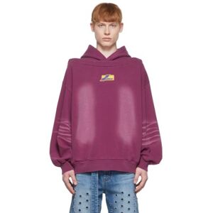 We11done Purple Cotton Hoodie  - PURPLE - Size: Extra Large - male