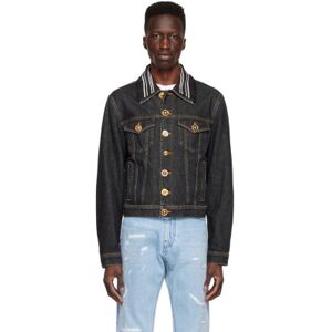 Versace Black Denim Jacket  - 1D040 BLACK - Size: IT 50 - male