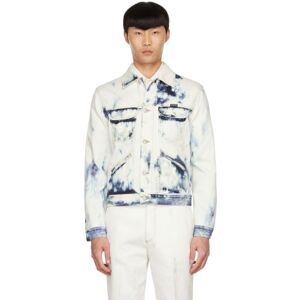 Alexander McQueen White Blue Sky Denim Jacket  - 4005 BLUE SKY - Size: IT 58 - male