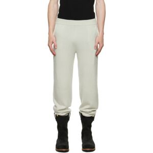 Frenckenberger Off-White Hotoveli Lounge Pants  - SILVER GREEN - Size: Medium - male