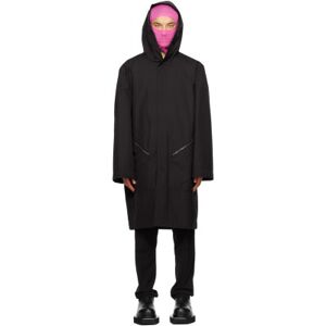 Rick Owens Black Hooded Raincoat  - 09 BLACK - Size: IT 52 - male