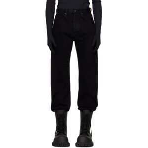 Balenciaga Black Relaxed Jeans  - 1105 PITCH BLACK - Size: WAIST US 28 - male