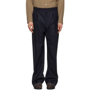 The Row Navy Carl Trousers  - DARK NAVY - Size: WAIST US 38 - male