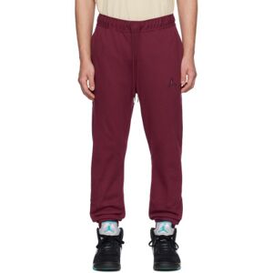 Nike Jordan Burgundy Warm Up Sweatpants  - CHERRYWOOD RED/CHERR - Size: Extra Small - male