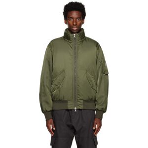 Moncler Khaki Timur Bomber Jacket & Down Vest Set  - 814 OLIVE GREEN - Size: 0 - male