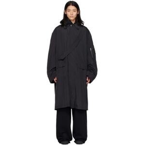 Random Identities Black Strap Rain Coat  - 10000 BLACK - Size: Large - male