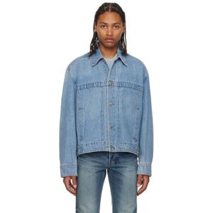 Solid Homme Blue Paneled Denim Jacket  - 432L BLUE - Size: IT 44 - male