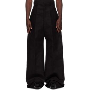 Rick Owens Black Dirt Cooper Trousers  - 09 BLACK - Size: IT 50 - male