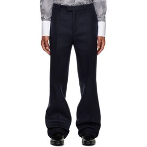 Ferragamo Navy Tailored Trousers  - 1573/300 NEW NAVY - Size: IT 48 - male