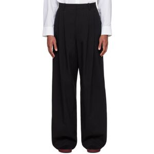 The Row Black Berto Trousers  - BLACK - Size: WAIST US 32 - male