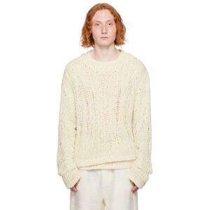 AIREI Off-White Double Layer Sweater  - 1 NATURAL - Size: Medium - male