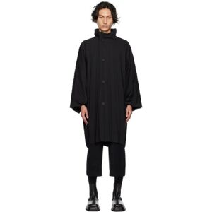 HOMME PLISSÉ ISSEY MIYAKE Black Edge Rain Coat  - 15-BLACK - Size: 1 - male