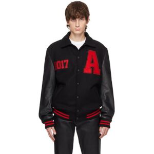 1017 ALYX 9SM Black Varsity Bomber Jacket  - BLK0001 BLACK - Size: Extra Small - male