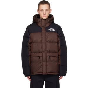 The North Face Burgundy & Black Hmlyn Down Jacket  - LOS COAL BROWN/TNF B - Size: Large - male