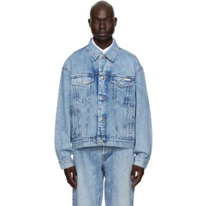 Calvin Klein Blue Future Archive Denim Jacket  - CENTRAL STONE-450EK5 - Size: Extra Small - male