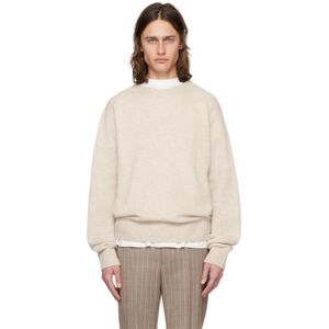 The Elder Statesman Off-White Simple Sweater  - WHITE - Size: Medium - male