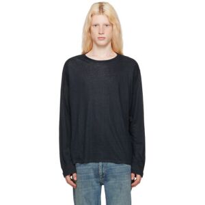 rag & bone Navy Kerwin Long Sleeve T-Shirt  - sal - Size: Medium - male