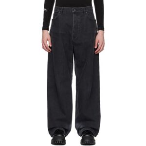 Balenciaga Black Faded Jeans  - WASHED BLACK RING - Size: WAIST US 34 - male