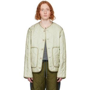 Dries Van Noten Khaki Quilted Jacket  - 101 SAND - Size: Extra Large - male