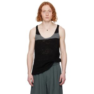 Dries Van Noten Black Striped Tank Top  - 900 BLACK - Size: Medium - male