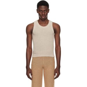 Ludovic de Saint Sernin Beige Classic Tank Top  - SAND BEIGE - Size: Medium - male