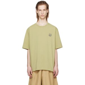 Maison Kitsuné Green Bold Fox Head T-Shirt  - P357 CANVAS - Size: Medium - male