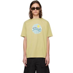 Maison Kitsuné Khaki Pop Wave T-Shirt  - P357 CANVAS - Size: Medium - male