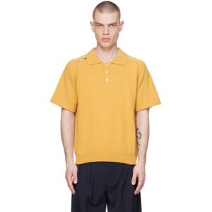 Commission Yellow Cutout Polo  - Daisy - Size: Medium - male