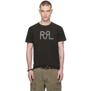 RRL Black Ranch T-Shirt  - FADED BLACK CANVAS - Size: Medium - male