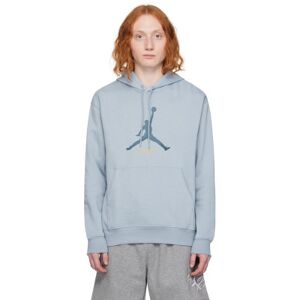 Nike Jordan Blue Essential Baseline Hoodie  - BLUE GREY/INDUSTRIAL - Size: Medium - male