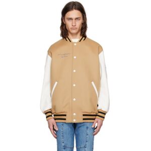 Stella McCartney Brown Vitruvian Bomber Jacket  - 2742 CAMEL - Size: Medium - male