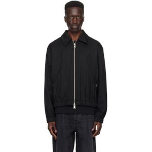 AMI Paris Black Ami De Cœur Bomber Jacket  - BLACK/001 - Size: Extra Small - male