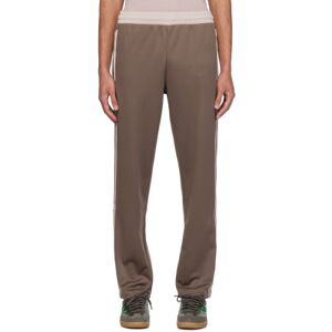 adidas Originals Brown & Beige Premium Track Pants  - earth strata - Size: Small - male