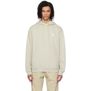 adidas Originals Beige Embroidered Hoodie  - putty grey - Size: Small - male