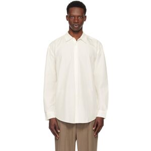 OUR LEGACY White Formal Shirt  - WHITE PEACHED CUPRO - Size: IT 54 - male