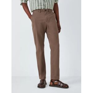 John Lewis Essential Straight Cut Chinos - Taupe - Male - Size: 38R