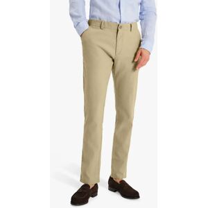 SPOKE Linen Blend Regular Thigh Chinos - Khaki - Male - Size: W37/L33