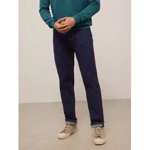 John Lewis Straight Fit Denim Jeans, Blue - Blue - Male - Size: 38R